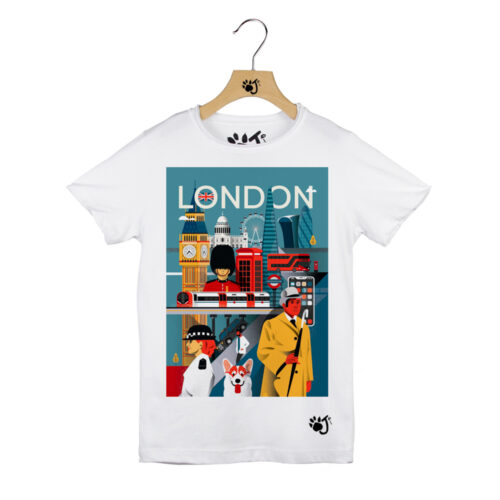 LONDON POSTER BAMBINO BIANCO LONDON POSTER