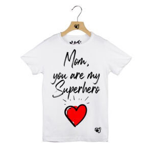 MOM SUPERHERO BAMBINO BIANCO MOM SUPERHERO