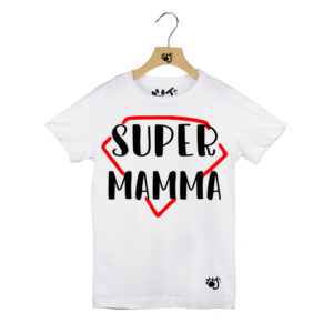 SUPER MAMMA BAMBINO BIANCO SUPER MAMMA