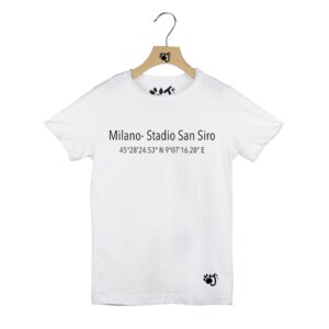 Milano- Stadio San Siro COORDINATE BAMBINO BIANCO MILANO SAN SIRO